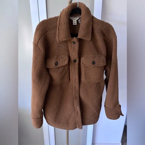 Universal Thread Warm Brown Teddy Jacket - Picture 1 of 3